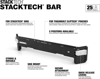 Toughbuilt StackTech ClipTech Bar Accessory