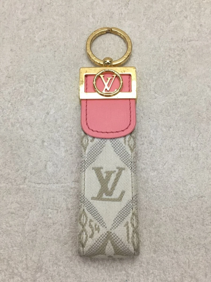 LOUIS VUITTON Porto Cle Dragonne LV Signature Key Holder M00618