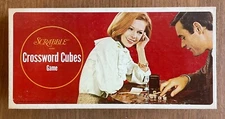 Scrabble Crossword Cube Game Selchow & Righter 1968 VTG Word Game Complete