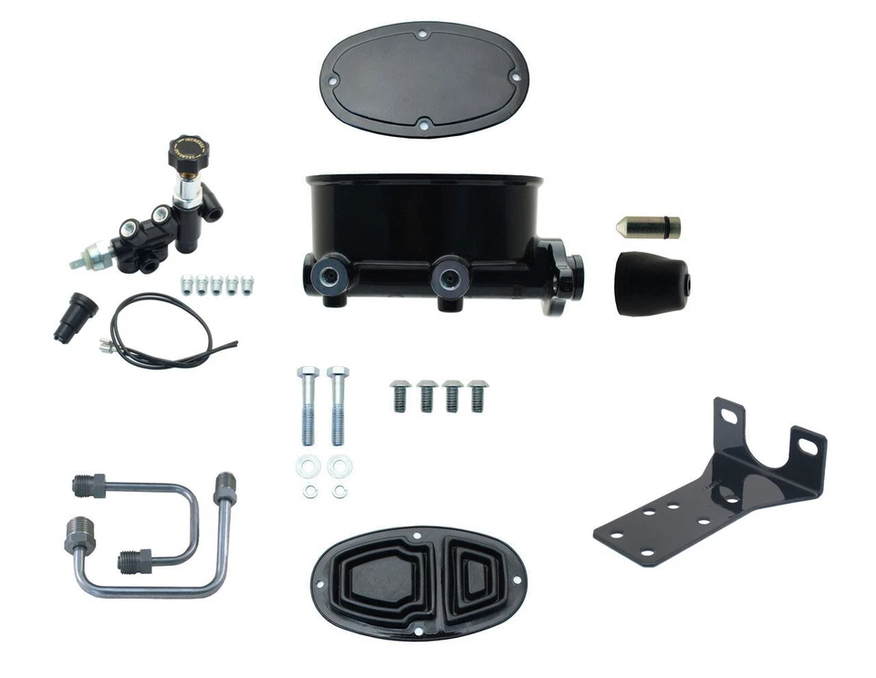 1973-87 Chevy C10 9" Dual Black Out Power Brake Booster Kit de Conversão, - Imagem 3 de 4