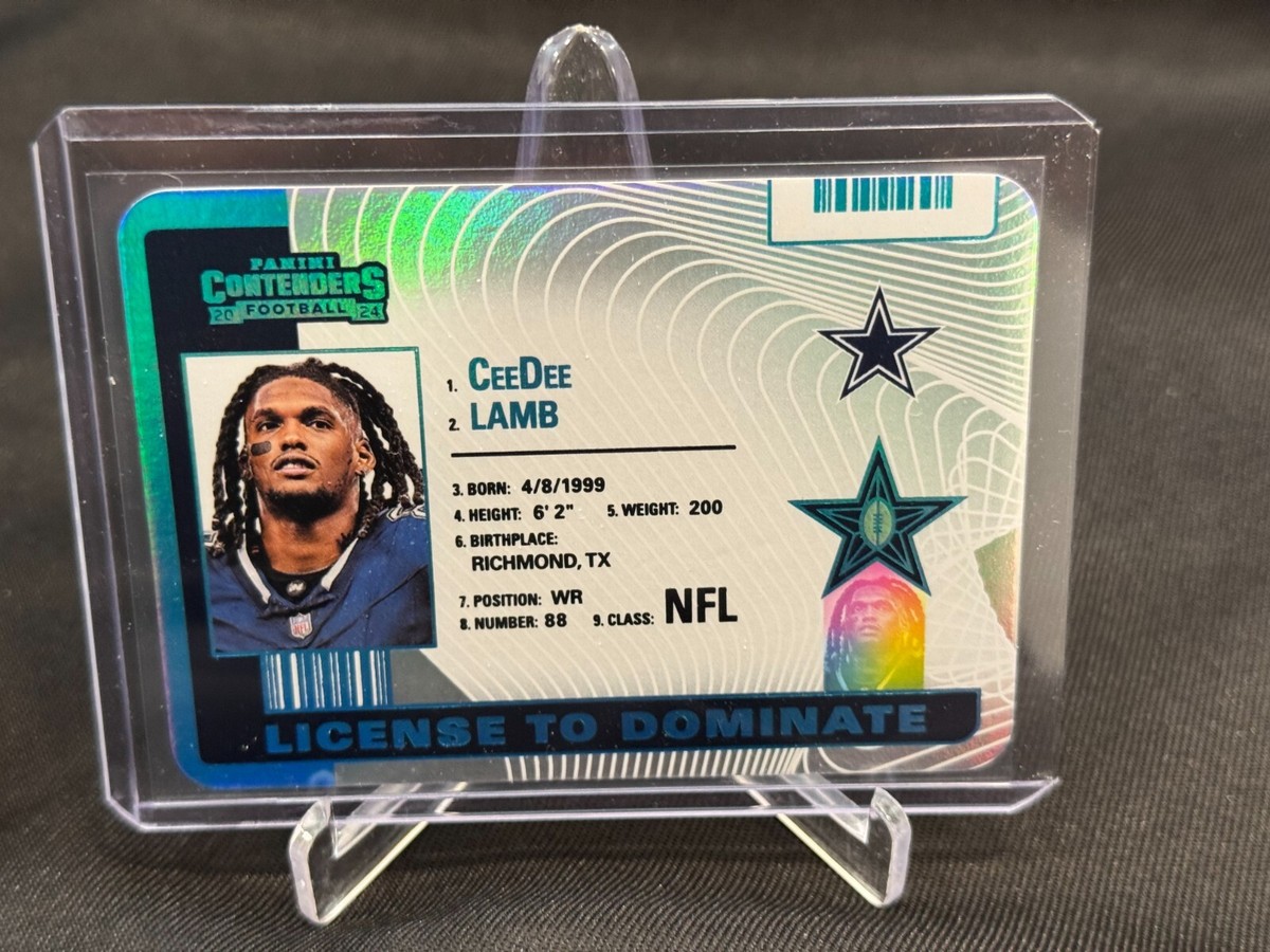 2024 Panini Contenders License to Dominate CeeDee Lamb #14 Cowboys