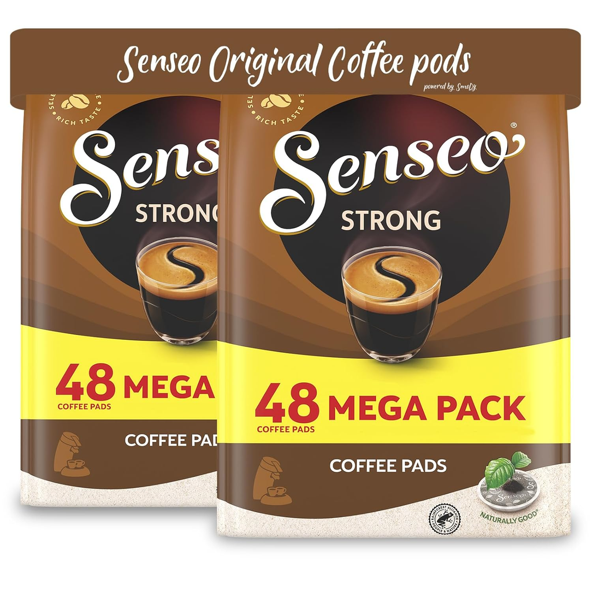 Douwe Egberts Strong Roast Coffee Pods, Dual Pack, 48 Count, Full
