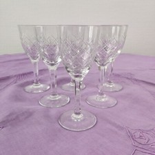 Verres A Pied Anciens En Cristal De Lorraine
