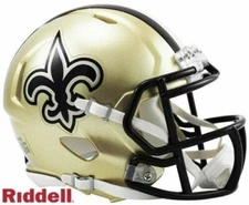 New Orleans Saints Speed Riddell Mini Helmet New in box