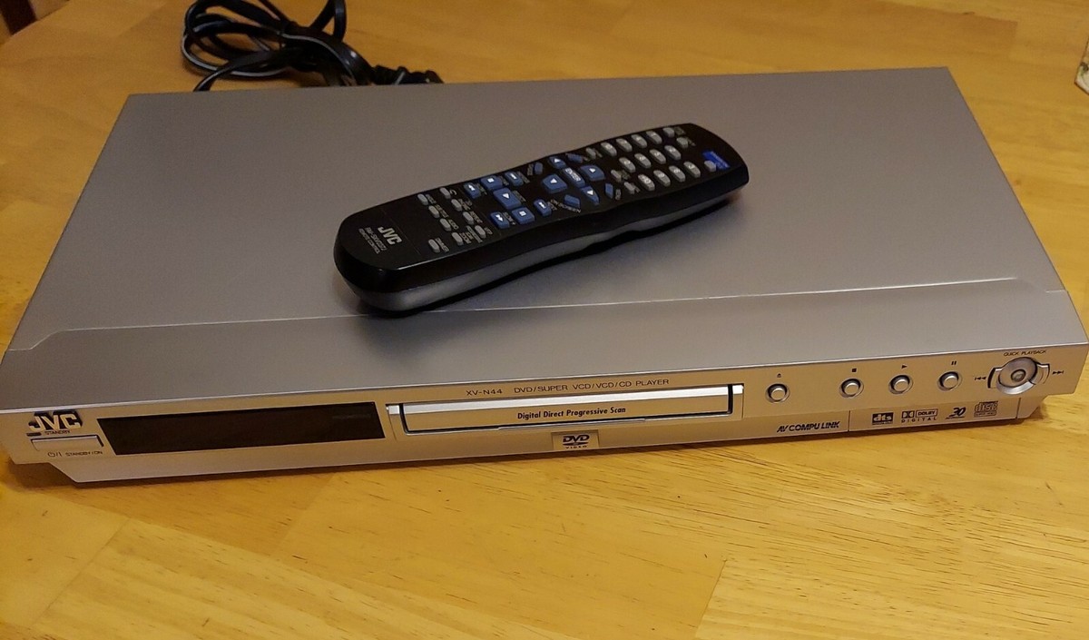 JVC DVD/VCD/CD Player - XV-N44 Silver - Tested - W/ Remote! | eBay