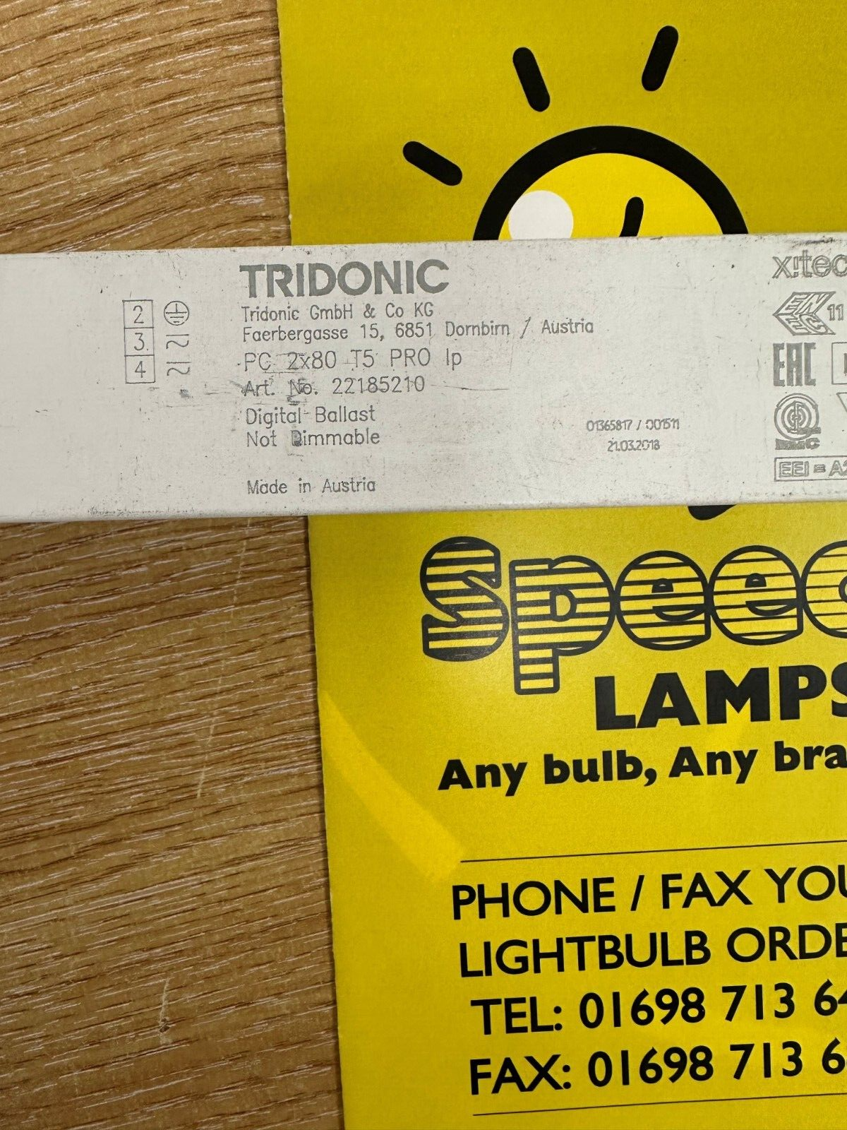 TRIDONIC PC 2 X 80 T5 PRO IP  DIGITAL BALLAST 22185210