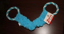 Zanies Dog Puppy Blue Rope Bungee Tug Toy