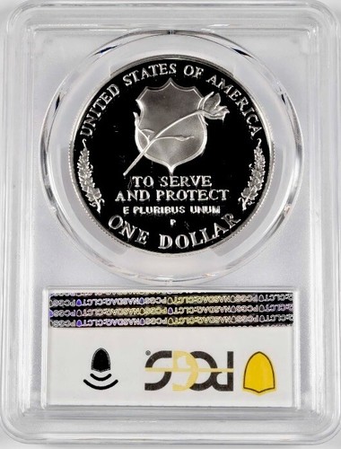 1997 LAW OFFICERS Silver Dollar PCGS PR70💥FLAWLESS QUALITY💥 - Picture 2 of 4
