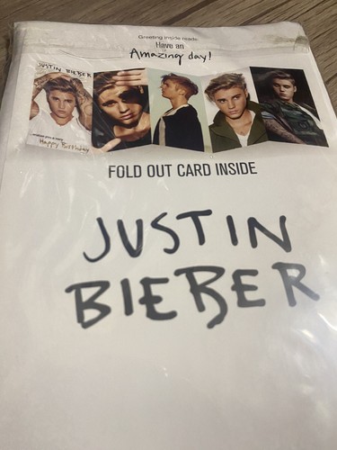 Justin Bieber birthday card - Picture 3 of 4
