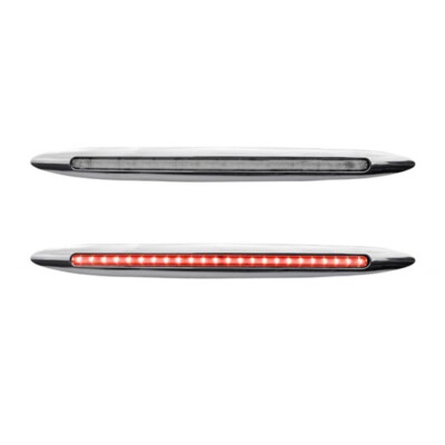 TRUX TLED-F17CR 17  Clear Red Marker Slim Flatline LED Light Stop Turn Tail