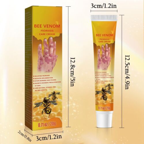 BSOON Bee Venom Gel 3Pcs Bienengift Creme Psoriasis Professional Bee Venom Ointm - Bild 5 von 7