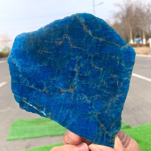 254G Natural Blue Apatite Quartz Rock Mineral Specimen Healing - Picture 22 of 23