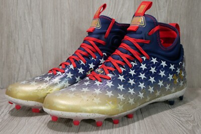 Under Armour Spotlight Lux LE MC USA Stars Football Cleats Men\'s 13 3025366-100 Under Armour Spotlight Lux MC LE USA Stars Men Sz 11  main image 3
