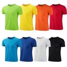 Kids Boys Quick Dry Sport Tops Fitness Running Short Sleeve Round Neck T-Shirt