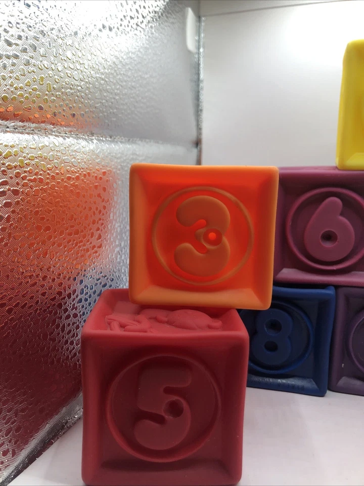 B.Toys–One Two Squeeze Baby Blocks-Building Blocks for Toddlers Baby B. Blocks - Image 3 of 4
