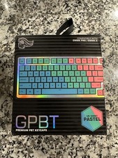 GPBT Dye Sublimated Keycaps Pastel - Thick PBT Plastic 114 Keycap US ANSI