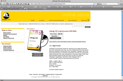 InDesign CS3 Long Documents (5.75 Hours of Training) DVD Training - Picture 2 of 5