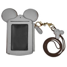 Disney Happy Dream Mickey Mouse Photo ID Lanyard Coin Change Purse Travel Wallet