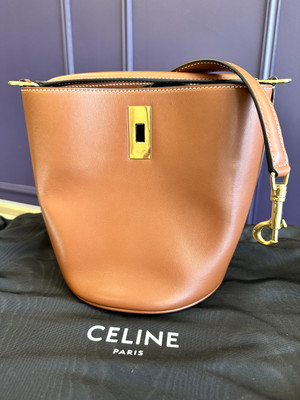 CELINE Bucket Bag Tan Leather