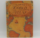 Rand McNally World Atlas Pictorial Edition 1935 Hardcover Antique 1934 Book Map