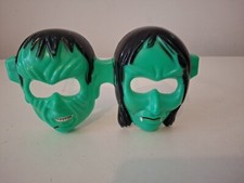 Vintage Halloween 70er Blasform Frankenstein Monster Kunststoff Brille selten!