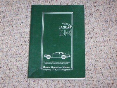 1994-1996 Jaguar XJ-S Service Repair Manual Coupe Convertible 5.3L 6.0L