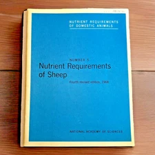 Nutrient Requirements of Sheep ~ National Academy Press ~ 1968