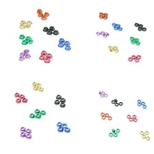 Muttern M5 M6 Aluminium 5mm 6mm DIN 934 6923 Alu blau rot schwarz gold grün lila