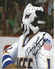 Yvon Barrette Denis Lemieux   Autographed 8x10  Slap Shot  Free Shipping  #5