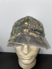 Vintage Cabela  s Outfitters Camouflage Snapback Trucker Hat Baseball Cap