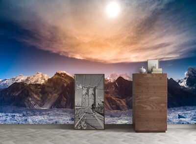 Décor Mural 3D Berg Wald M6154 - Autocollant Forêt Montagne Amovible, Repositionnable, Facile à Poser