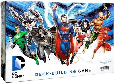 CRYPTOZOIC COSMIC GAMES DC COMICS DECK BUILDING GAME ITALIENISCHES BRETTSPIEL
