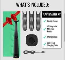 FLAUS Electric Flosser Gentle Glide Shark Tank Oprah's List Water Floss open box