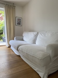 IKEA Sofa Ektorp 3 Sitzer in weiß breites 3er Modell mit 2 Elementen selten!