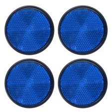 Round Rear Reflectors, Safety Warning Reflector Plastic Reflector with Blue
