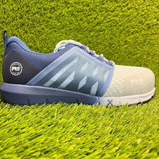 Timberland PRO Radius Womens Size 9 Blue Gray Composite Toe Safety Work Shoes