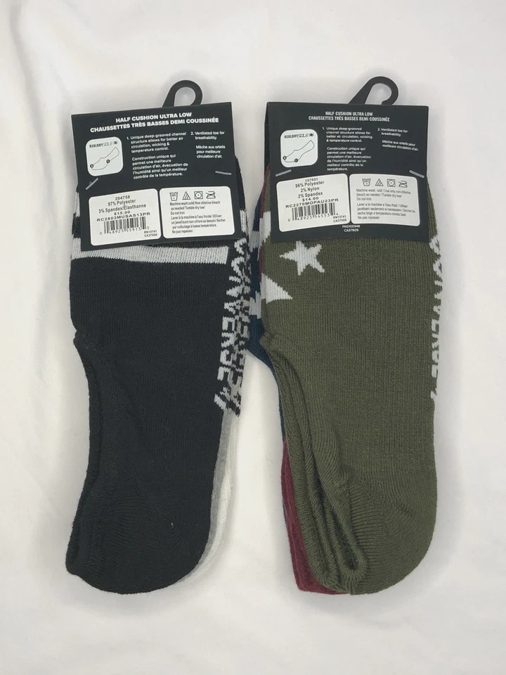 NEW Men Lot of 2 Converse Chuck Taylor Half Cushion Ultra Low Socks 6 Pairs 6-12 - Image 2 of 3