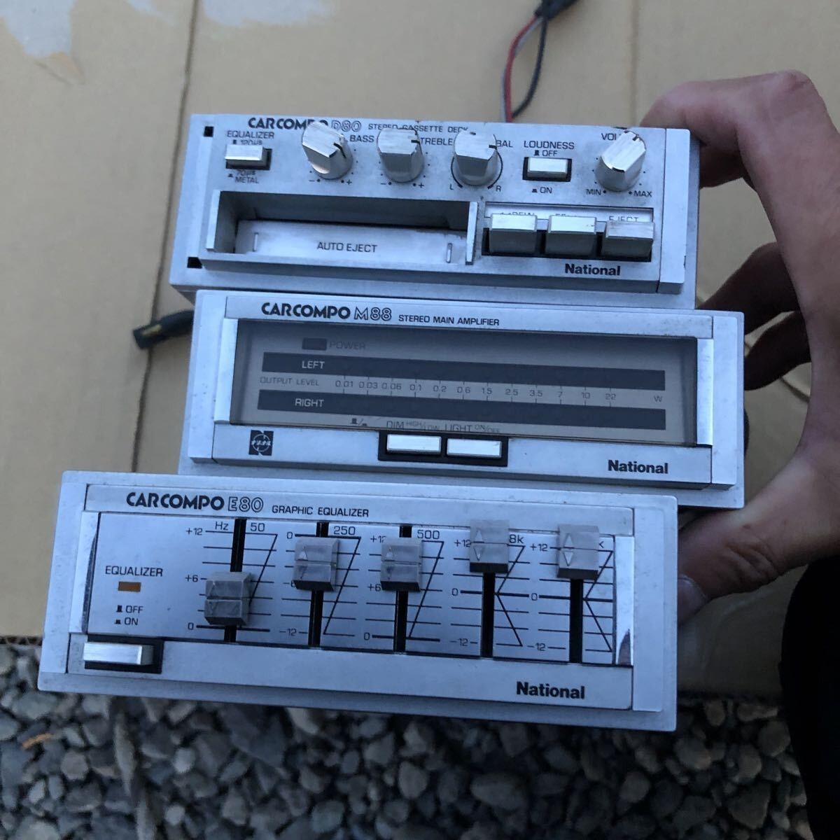 National CARCOMPO D80 E80 M88 Cassette Deck System Vintage Car 