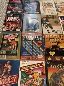Lote de 61 juegos NES en caja (47 W manuales) Mario Wrestlemania OffRoad Tetris Yoshi