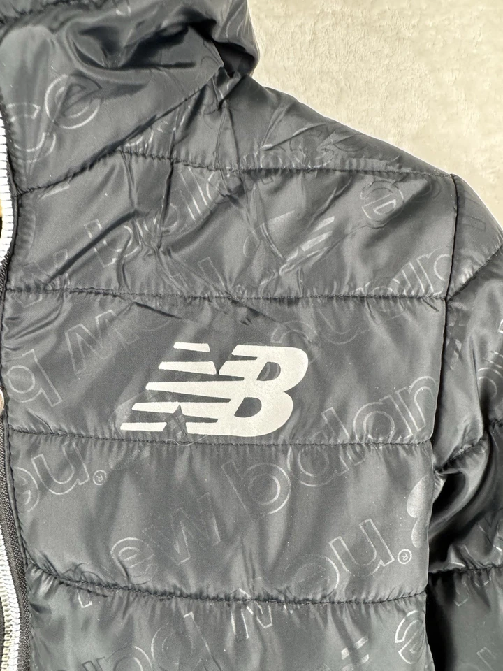 Chaqueta Abrigo New Balance Puffer Negro Juvenil Med 10/12 Rn 130893 Foto 2 de 4