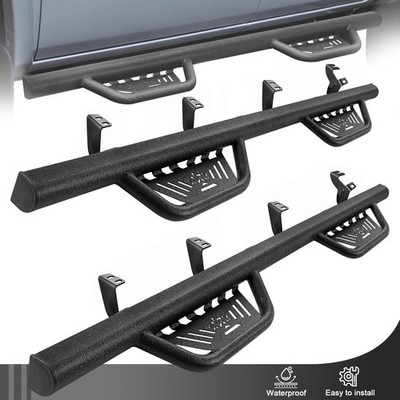 Side Steps Rails Bar Fit 2022-2026 Toyota Tundra Crew Max Running Boards BLK