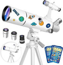 20X-150X Zoom Astronomical Telescope Kit for Adults Kids 80mm Aperture Tripod