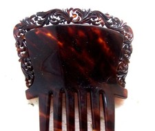 Victorian Spanish mantilla style hair comb in faux tortoise - NO US IMPORT FEES