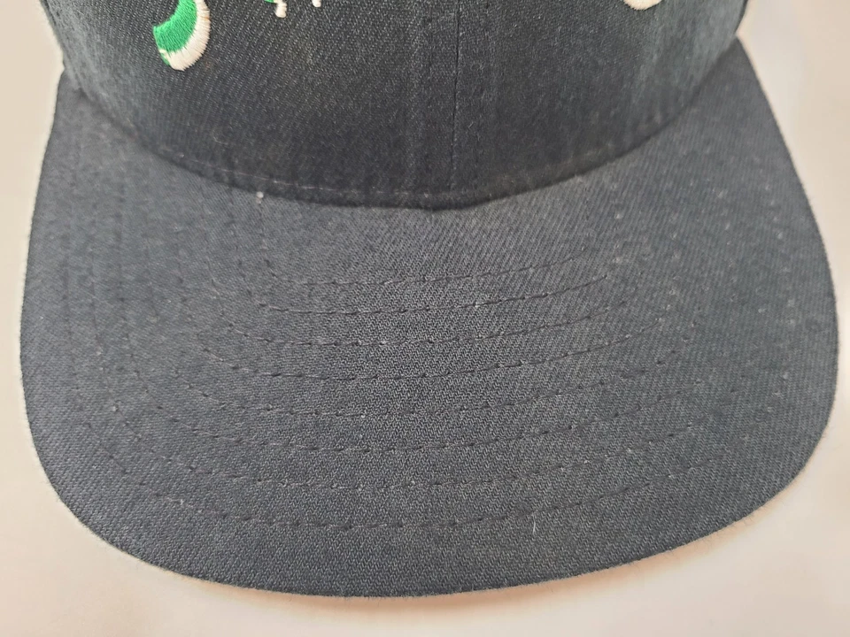 Vintage San Jose Sharks New Era Fitted 7 3/8 Hat Cap Wool Men NHL Hockey Blue - Image 3 of 4