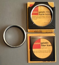 Kodak Series VIII Adapter, gelatin filter frame holder, and 3-inch filter frame