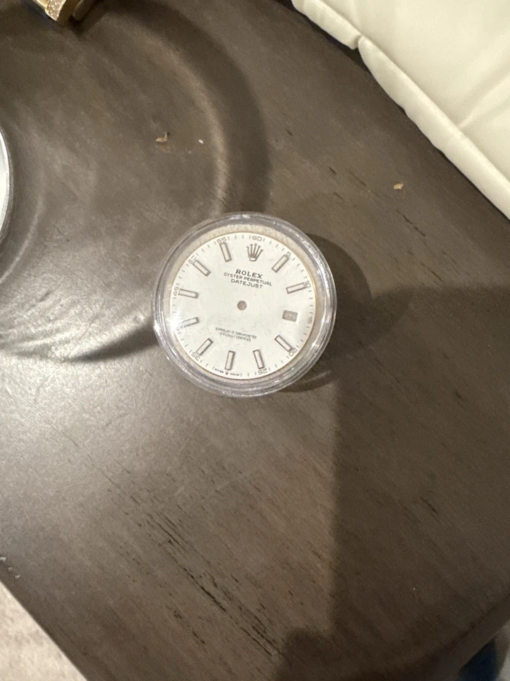 Rolex Datejust genuino 36 mm esfera blanca HECHA EN SUIZA se adapta a 16234 16200 Cal 3135 Foto 3 de 3