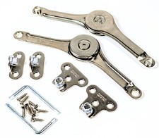 2  x FERRARI STAHL KLAPPENSCHARNIER KLAPPENBESCHLAG KLAPPENSTÜTZE KLAPPENHALTER