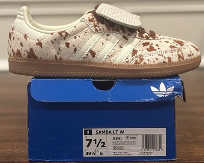 adidas gazelle silver green womens adidas Samba Cow Print Women's – Lilac Blonde main image 0