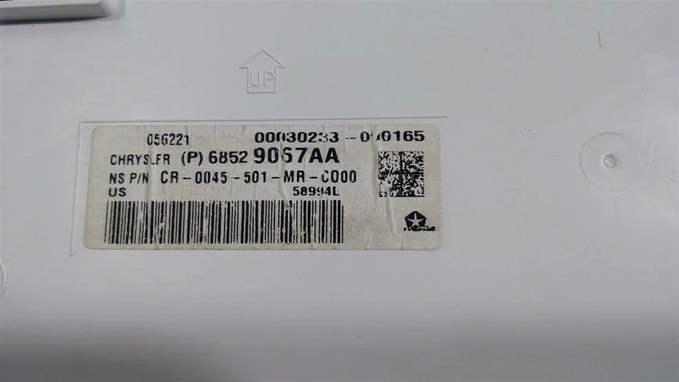 2022 CHRYSLER PACIFICA INSTRUMENT CLUSTER 68529067AA - Image 4 of 4