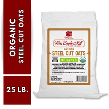 War Eagle Mill Organic Steel Cut Oats, 25 lb bag